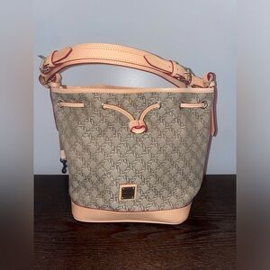 Dooney & Bourke Maritime Drawstring. color: brown